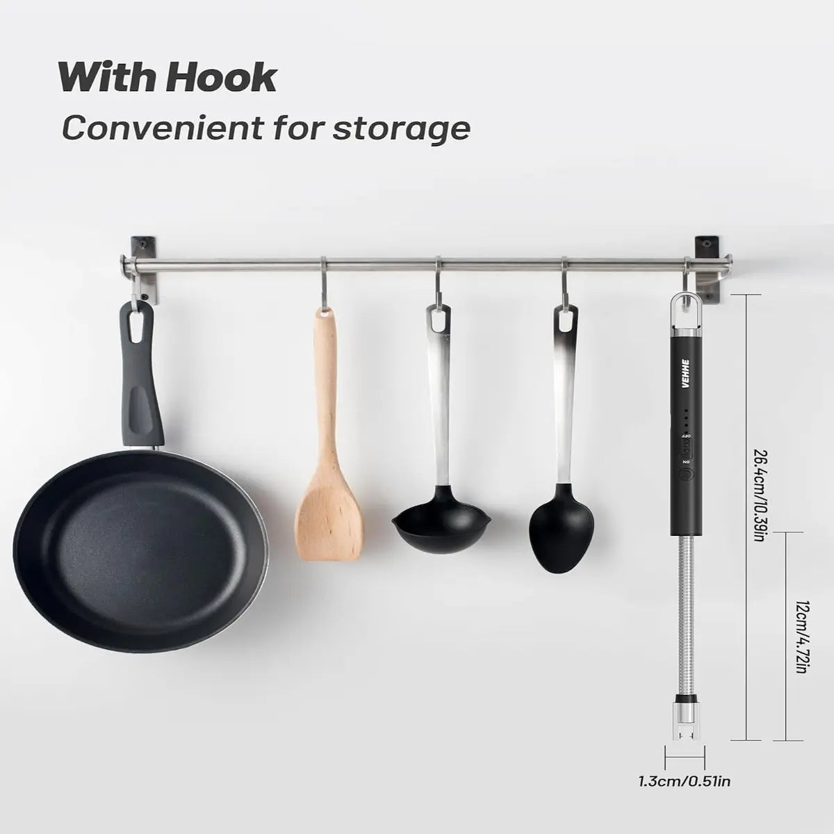 Electric Arc BBQ Lighter – Flexible Neck, Windproof, USB-C