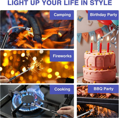 Electric Arc BBQ Lighter | Flexible Neck | Windproof | USB-C Rechargeable | Flameless