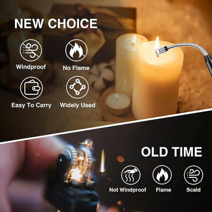 Electric Arc BBQ Lighter – Flexible Neck, Windproof, USB-C