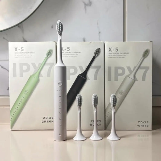 X-5 Sonic Electric Toothbrush – 6 Modes, 4 Brush Heads