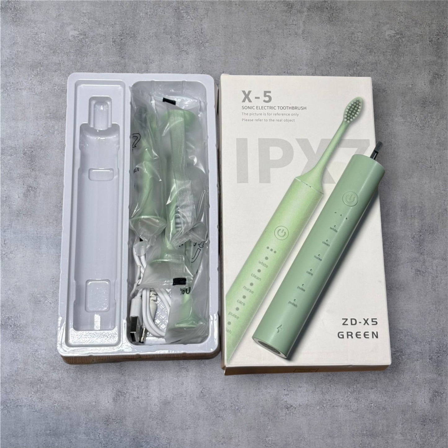 X-5 Sonic Electric Toothbrush | 6 Brushing Modes | IPX7 Waterproof | 4 Brush Heads