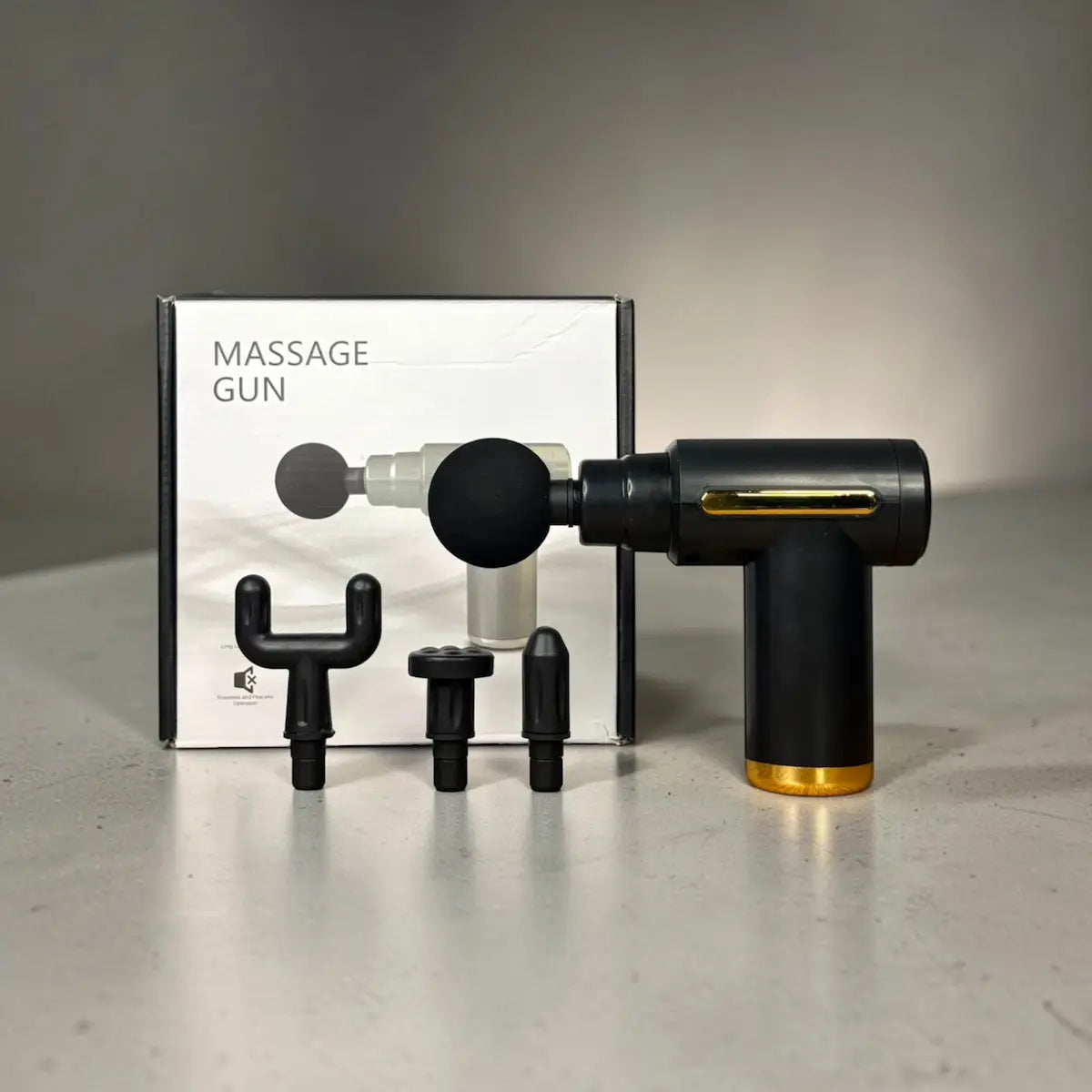 Professional Massage Gun – 6 Speeds, 4 Massage Heads