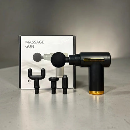 Professional Massage Gun – 6 Speeds, 4 Massage Heads