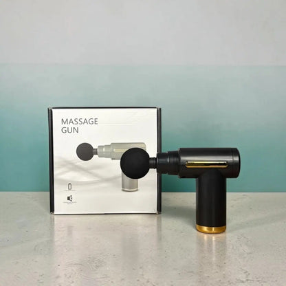 Professional Massage Gun – 6 Speeds, 4 Massage Heads
