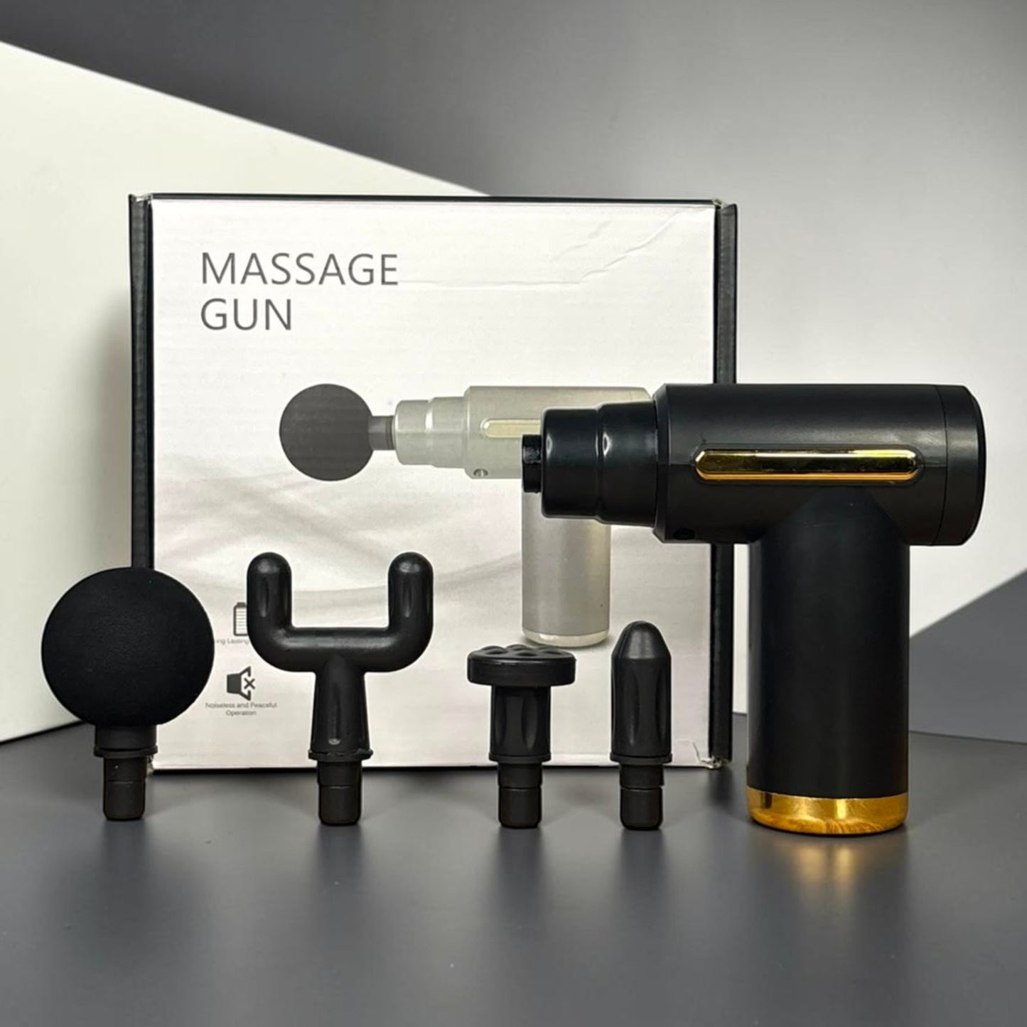 Professional Massage Gun | 6 Speed Levels | 4 Interchangeable Heads | Deep Tissue Relief