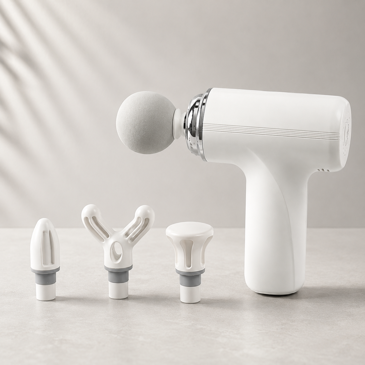 Mini Deep Tissue Massage Gun | Portable | 4 Massage Heads | USB-C Rechargeable