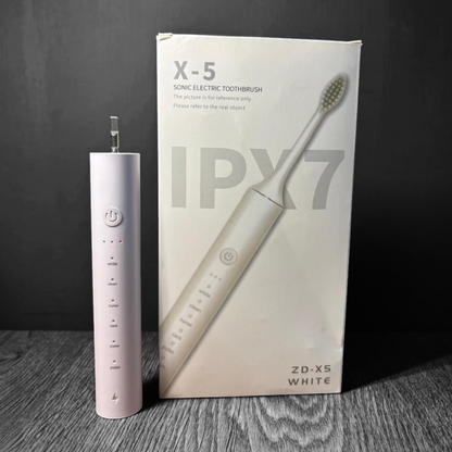 X-5 Sonic Electric Toothbrush | 6 Brushing Modes | IPX7 Waterproof | 4 Brush Heads